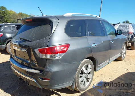 2014 Nissan Pathfinder Platinum from USA, damaged, VIN 5N1AR2MM7EC734624